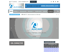 Tablet Screenshot of alacantitv.com